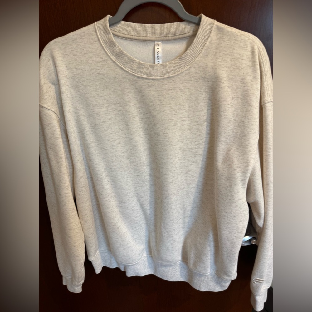 Fabletics Cream Sweatshirt